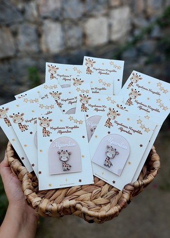 Bebek Magnet Zürafa temalı - Görsel 2
