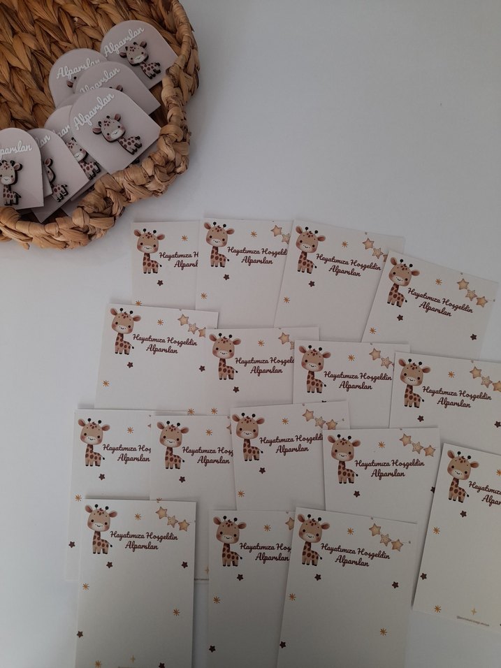 Bebek Magnet Zürafa temalı - Görsel 4