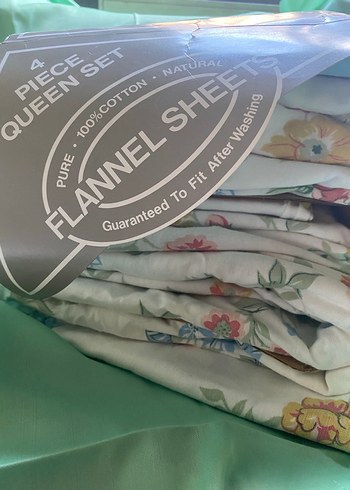 Çiçek  Desenli 4 Parça çarşaf takımı kışlık - Görsel 4