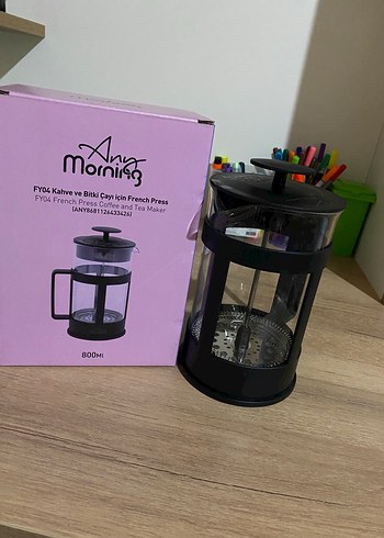 Kahve ve bitki çayı için french press - Görsel 2