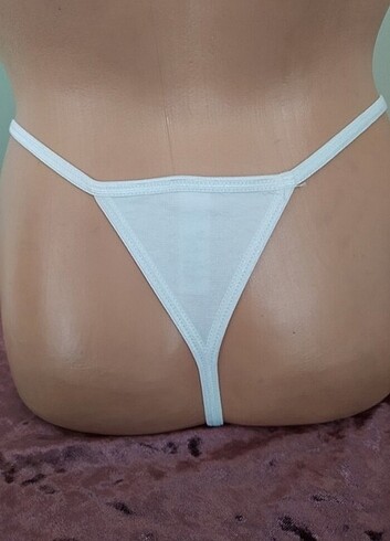 40 Beden beyaz Renk String tanga