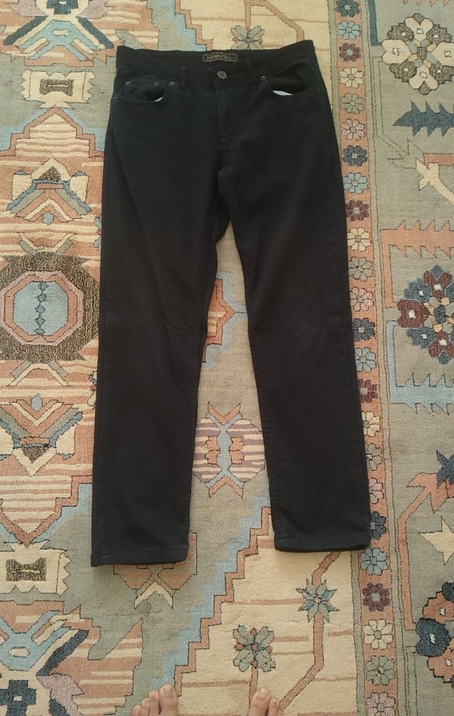 Kadın Siyah Denim Pantolon - Görsel 3