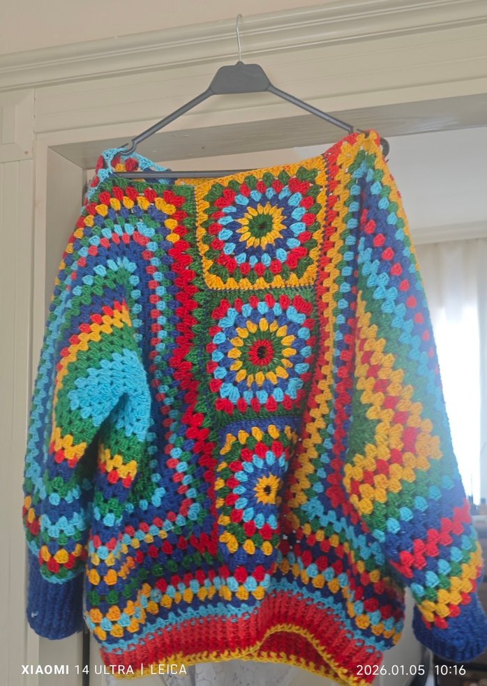 Hippie bohem pinterest oversize balon kol kazak - Görsel 3