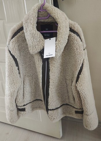 Pull And Bear çift taraflı mont - Görsel 5