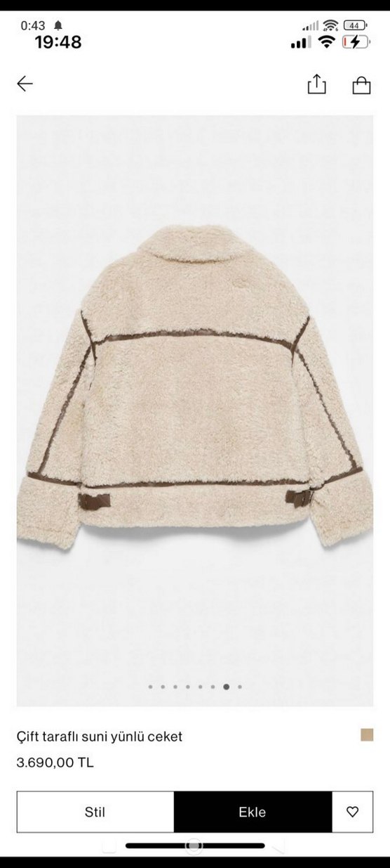 Pull And Bear çift taraflı mont - Görsel 2