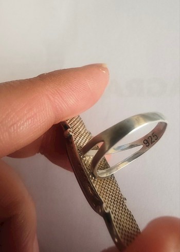 925 ayar gümüş akik yüzük - Görsel 3