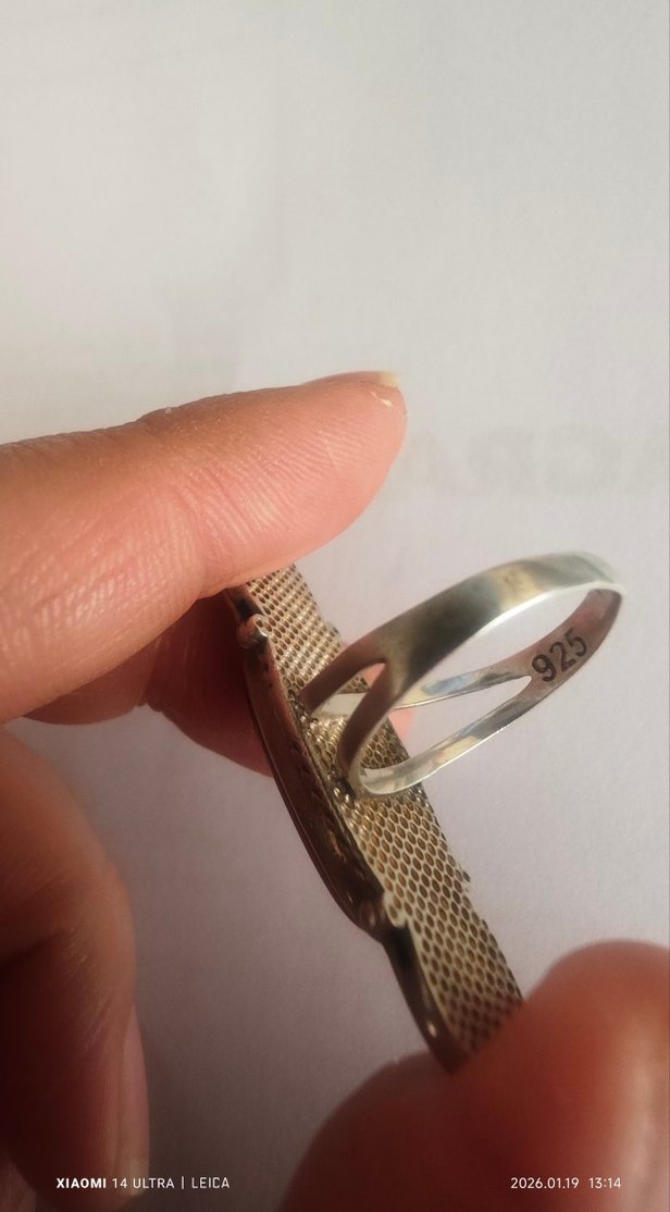 925 ayar gümüş akik yüzük - Görsel 3