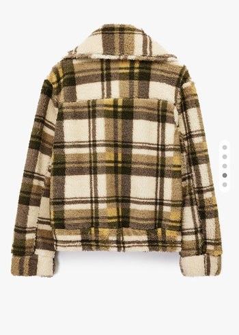 Koton ekose peluş ceket - Görsel 2