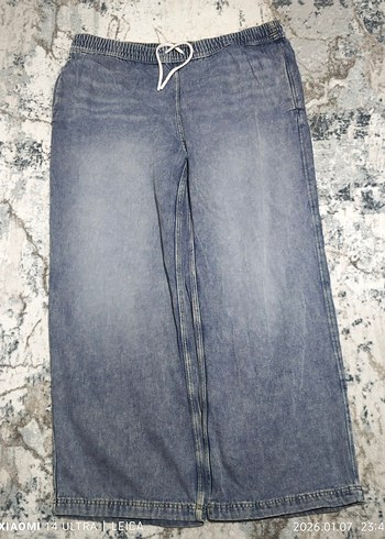 H&M büyük beden beli lastikli pantolon - Görsel 2