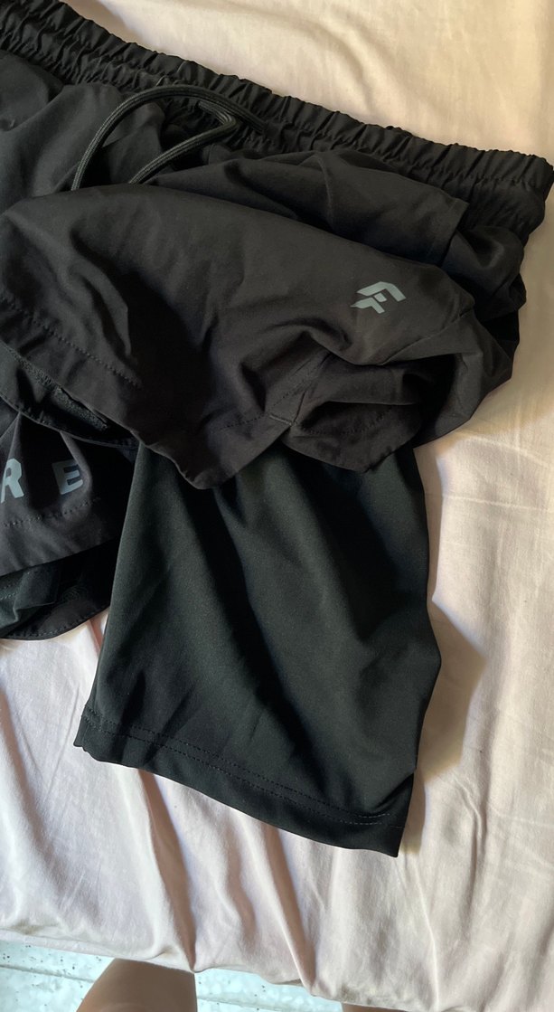 Siyah Rahat Kesim Spor Şort - Görsel 2