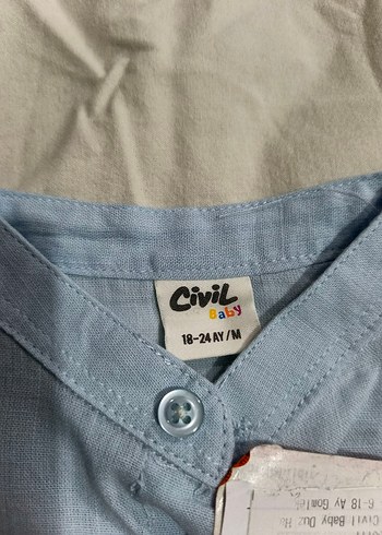 Civil Erkek Çocuk Keten Kısa Kollu Gömlek