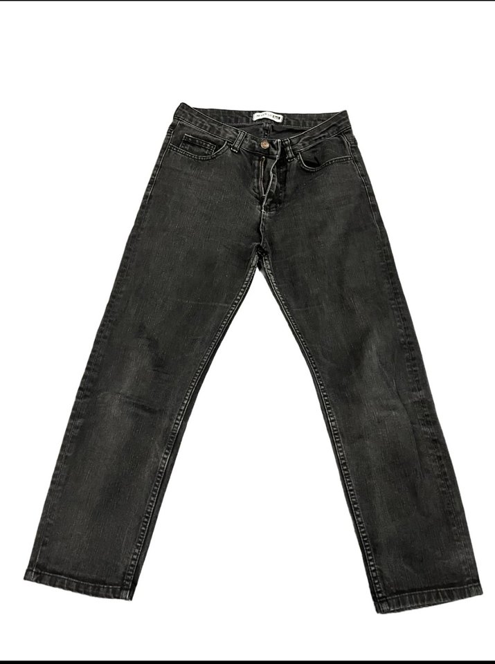 Siyah Regular Fit Kadın Jean Pantolon - Görsel 4