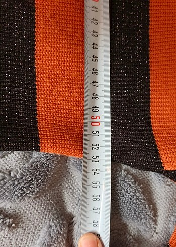 Kadın Kiremit Çizgili Triko Tunik/ Kazak - Görsel 7