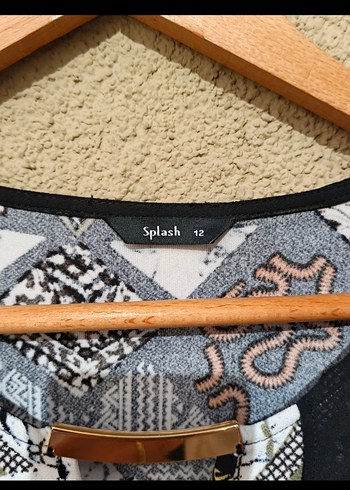 Siyah Bohem V-Yaka Kolsuz Elbise - Görsel 4