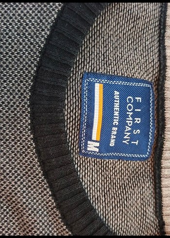 Gri ve Kahverengi Triko Erkek Kazak - Görsel 3