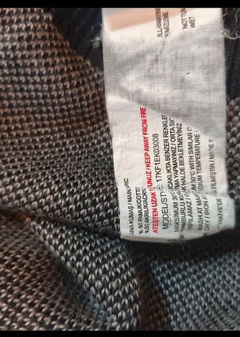 Gri ve Kahverengi Triko Erkek Kazak - Görsel 4