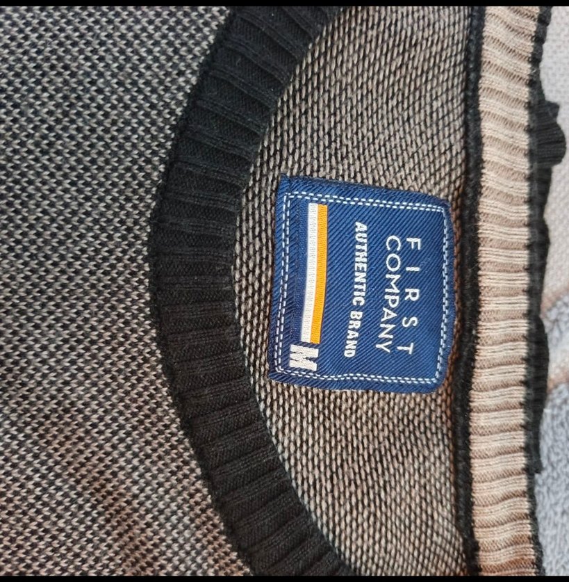 Gri ve Kahverengi Triko Erkek Kazak - Görsel 3