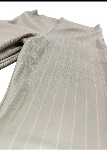 KADIN KREM TAYT STREÇ PANTALON - Görsel 4