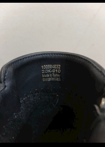 Kadın Siyah Deri Topuklu Bot - Görsel 8