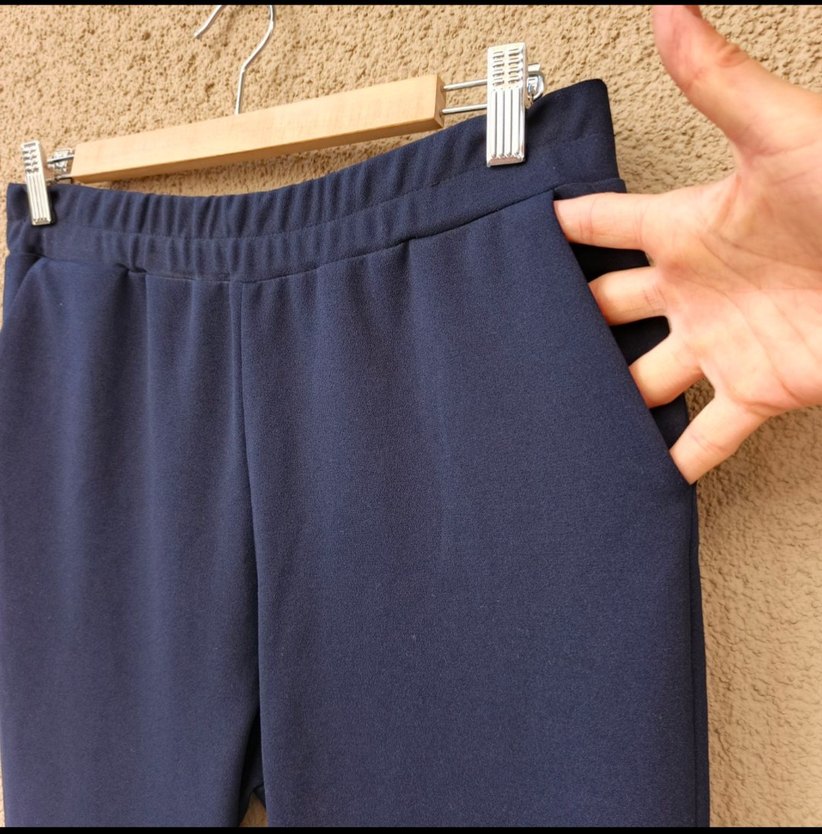 Kadın Lacivert Kumaş Pantolon - Görsel 4