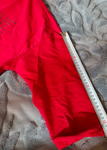 Kadın Kırmızı Baskılı Uzun Kollu Sweatshirt - Görsel 6