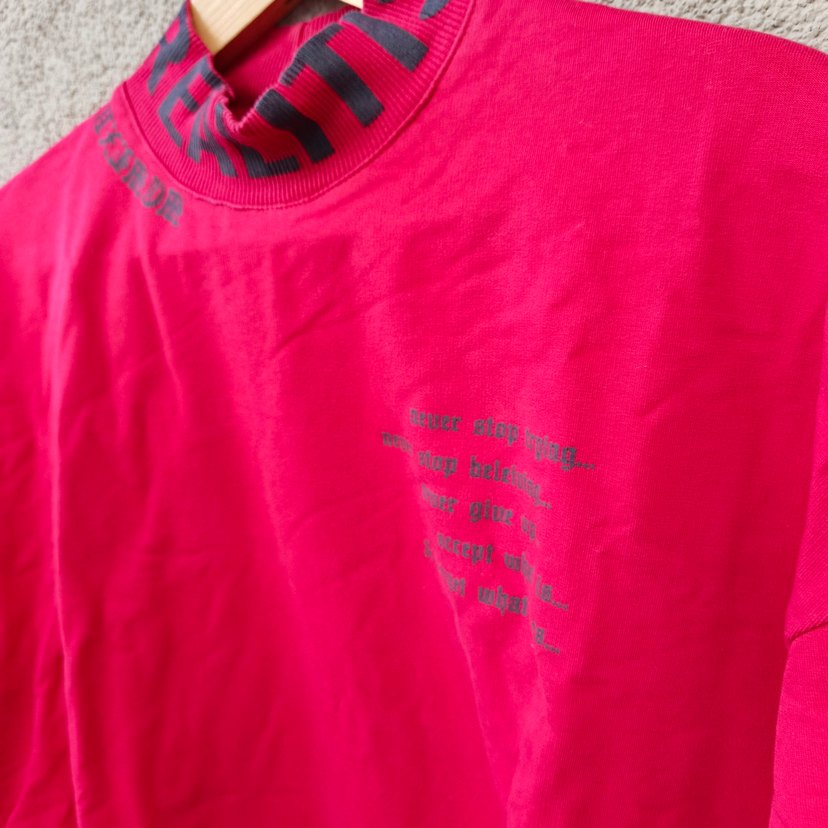 Kadın Kırmızı Baskılı Uzun Kollu Sweatshirt - Görsel 3