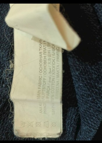 Erkek Genç Kapüşonlu Mavi Sweatshirt - Görsel 4