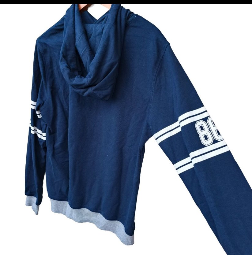 Erkek Genç Kapüşonlu Mavi Sweatshirt - Görsel 2