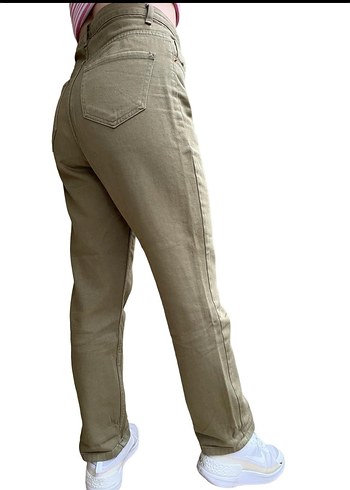 Haki Regular Fit Kadın Kot Pantolon - Görsel 2