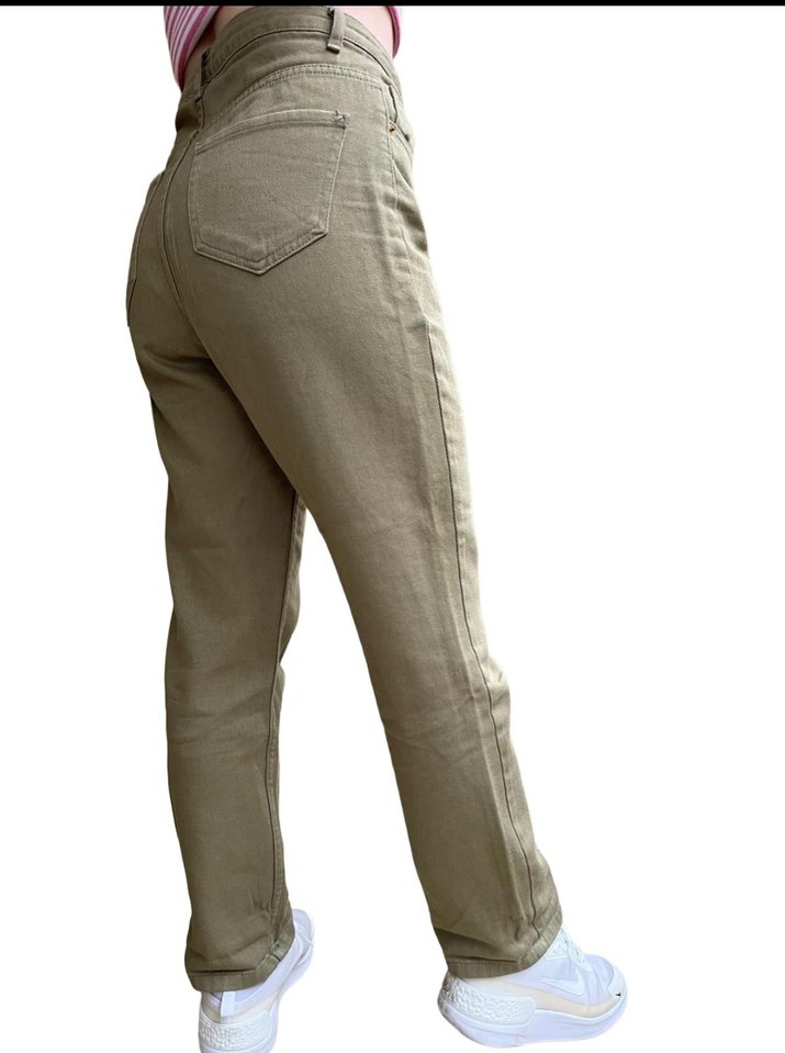 Haki Regular Fit Kadın Kot Pantolon - Görsel 2