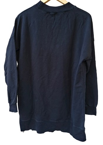 Siyah Kadın Uzun Kollu Sweatshirt - Görsel 2