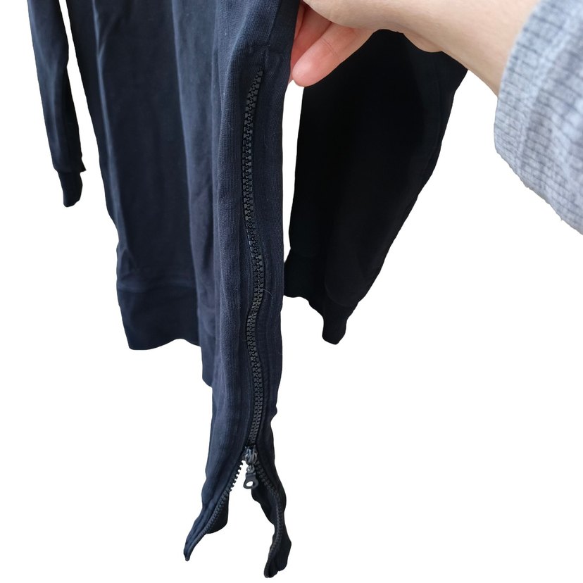 Siyah Kadın Uzun Kollu Sweatshirt - Görsel 3