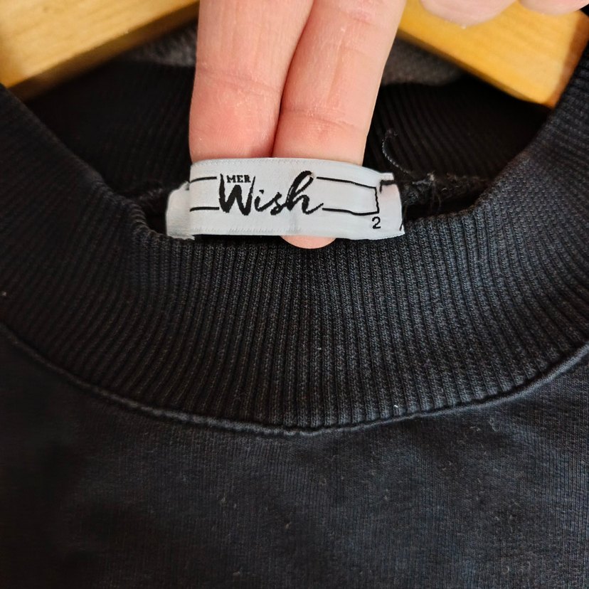 Siyah Kadın Uzun Kollu Sweatshirt - Görsel 4