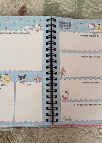 Pastel Renkli Hello Kitty Defter - Görsel 11