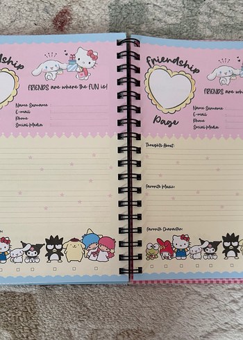Pastel Renkli Hello Kitty Defter - Görsel 12