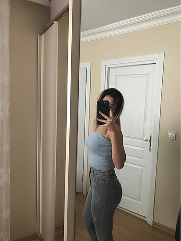Bershka Gri kot jean