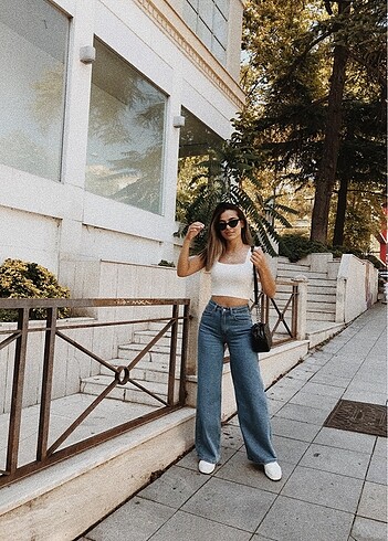 Wide leg pantolon