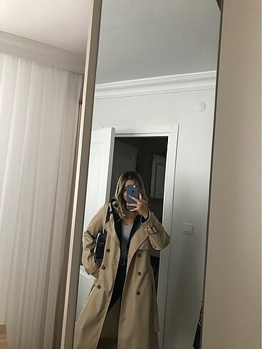 Bershka Yeni trençkot kusursuz