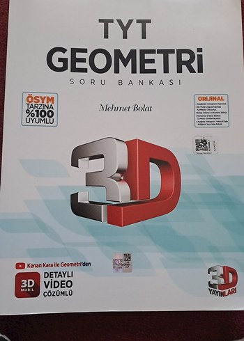 TYT Geometri Soru Bankası 3D Yayınları