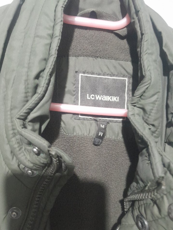 Gri Erkek Fermuarlı Orta Boy Mont - Görsel 3