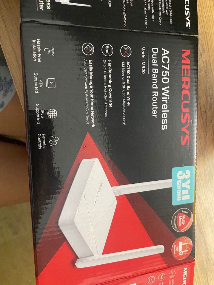 Beyaz Mercusys Güç Adaptörü ve Kılavuzu - Görsel 2