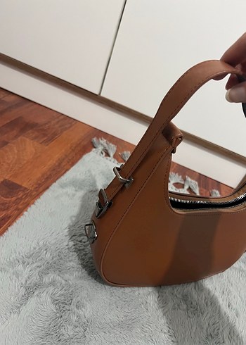 Beden kahverengi Renk Kahverengi Deri Kadın Omuz Çantası