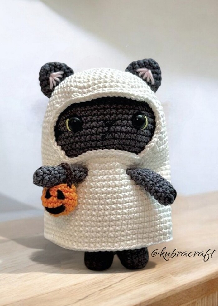 Cadılar bayramı konsept li kediler - Görsel 3