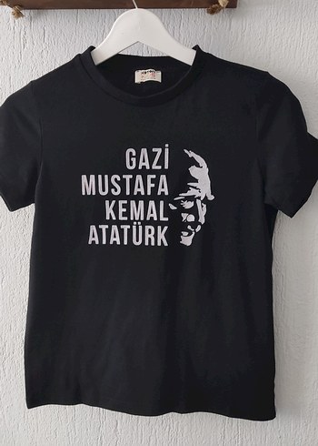 Siyah Erkek Çocuk Kısa Kollu Baskılı Tişört