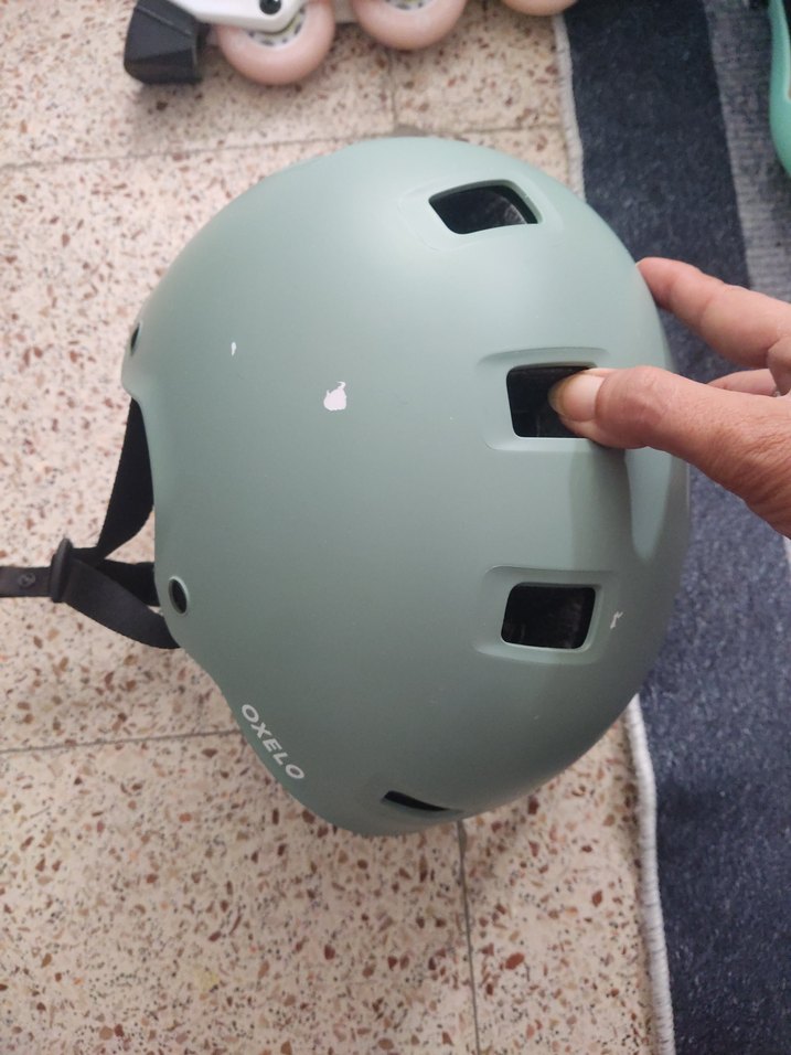 Gri Oxelo Bisiklet Kaskı - Görsel 4