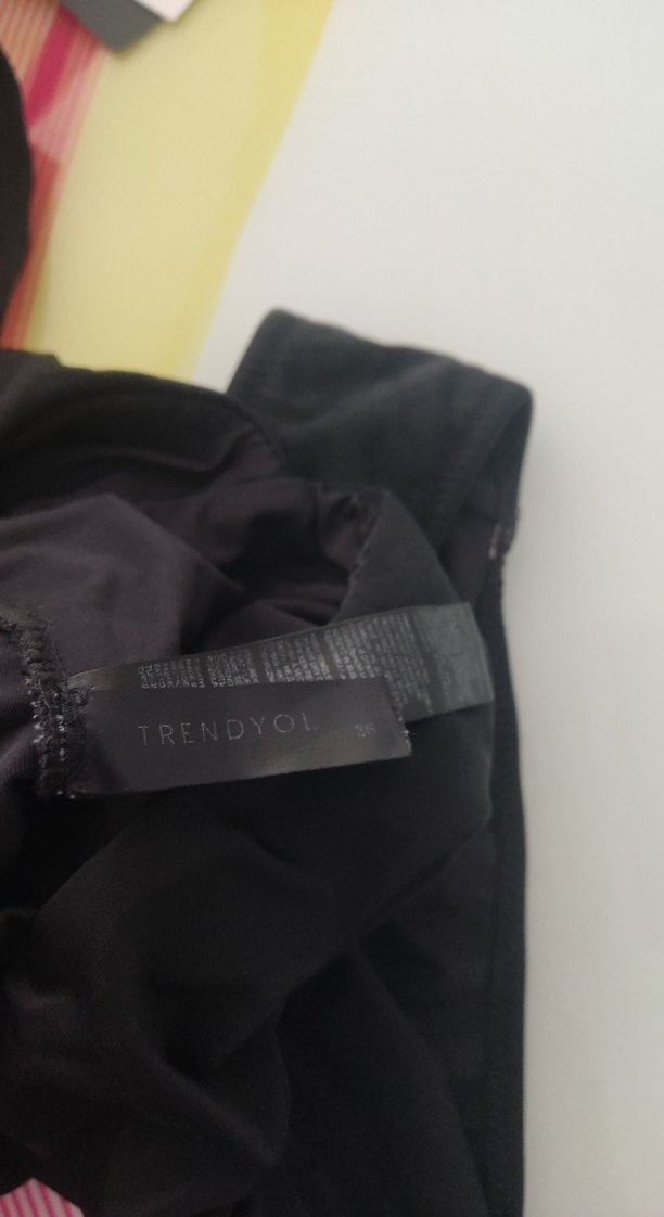 Drapeli Siyah Giyimli Gotik Mayo - Görsel 4