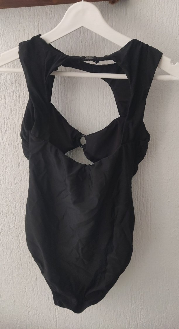 Drapeli Siyah Giyimli Gotik Mayo - Görsel 3