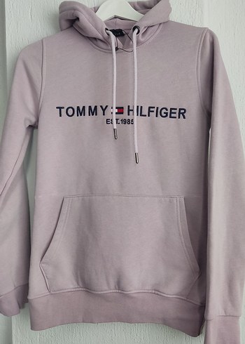 Tommy Hilfiger lila Kapüşonlu Sweatshirt