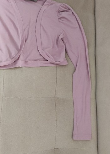 Pembe Uzun Kollu Bolero - Görsel 4