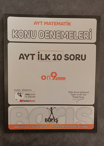 Barış Çelenk AYT Matematik İlk 10 Soru